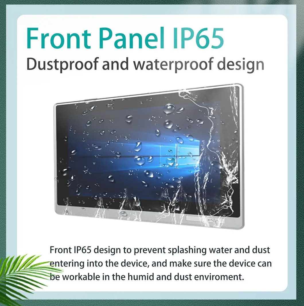 15 Inch Industrial Embedded Atex Explosion-Proof Control Panel Monitor Kvm Extender IP65 Waterproof Dustproof Capacitive Touch Screen Monitor HMI LCD Display