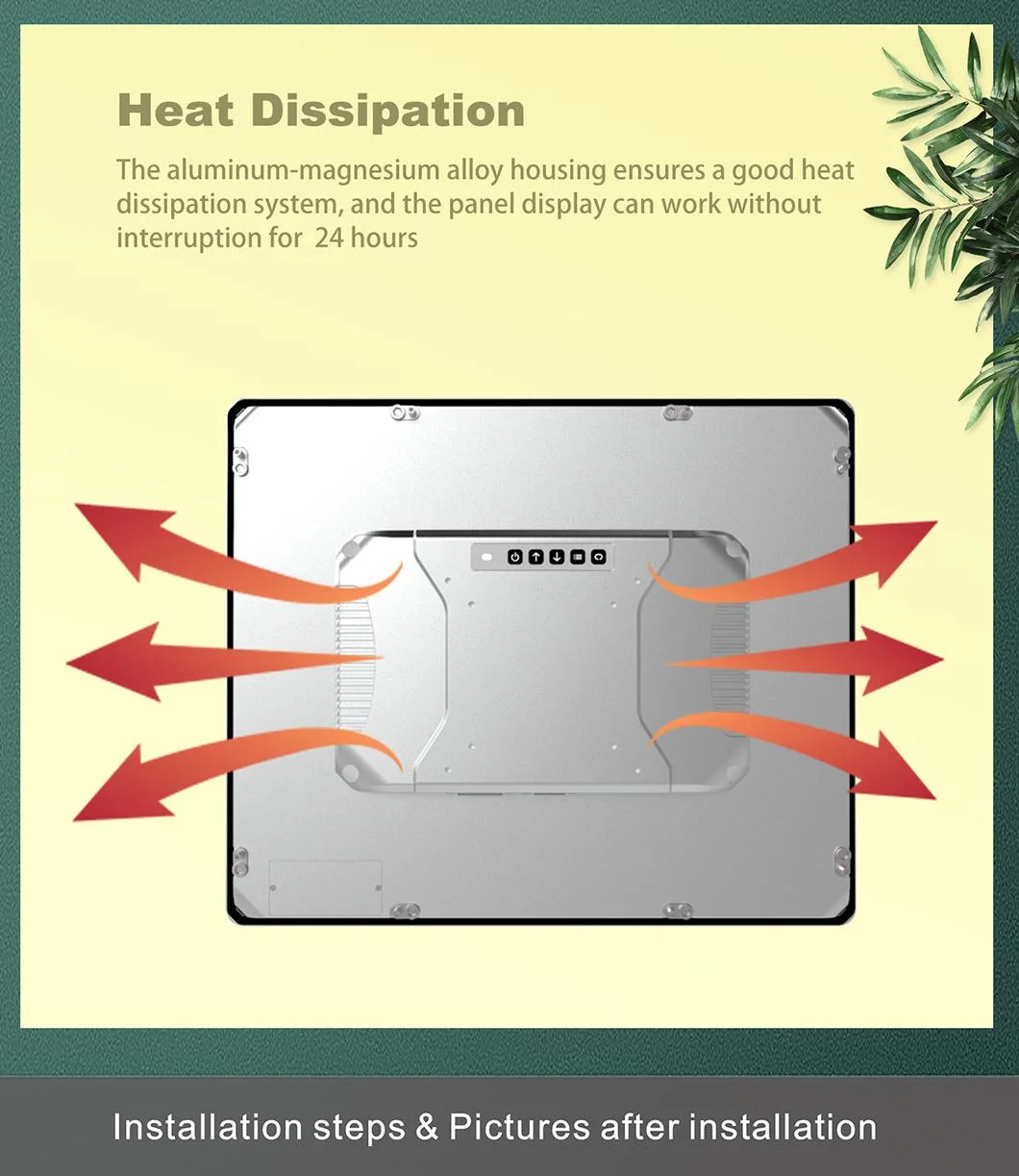 10.1 Inch Industrial Control Panel Resistive Touch Screen Embedded Panel Display IP65 HMI Industrial Display Industrial Monitor