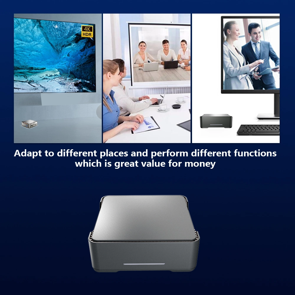 2022 Qunshi Tech Industrial PC New Factory Custom Mini Computer Portable PC Gemini Lake Gk3V Gaming Android TV Box J3455/J4125/N3350 Mini PC