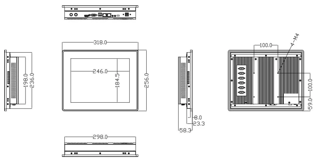 12.1" Outdoor Waterproof All in One PC