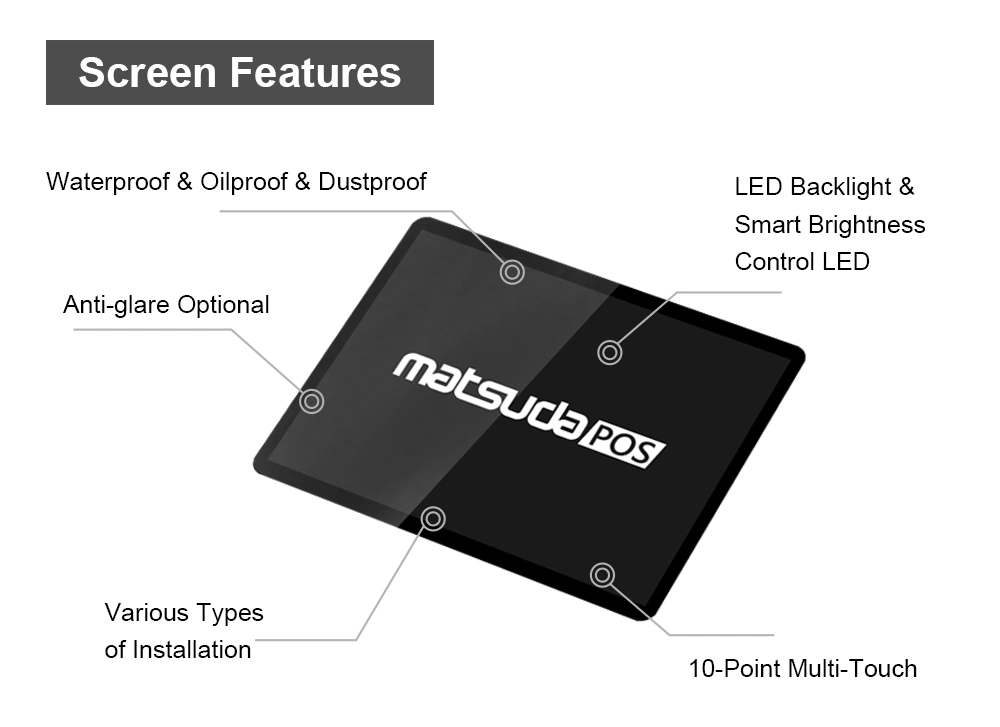 21.5 Inch Embedded or Open Frame Touch Screen Monitor