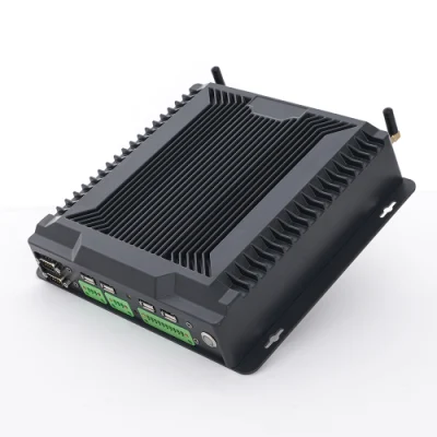 Gpio RS232/422/485 WiFi Win10 Iot Linux 6 LAN X86 Mini PC industrial sin ventilador