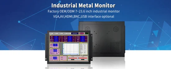 7 pulgadas 800 * 480 HDMI VGA AV BNC Pantalla no táctil Caja de metal TFT Marco abierto Integrado OEM ODM Monitor LCD industrial