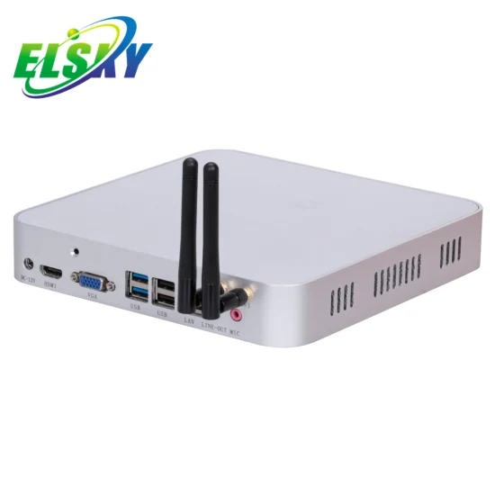 Venta caliente Computadora I7 7500 I7 Mini PC Linux WiFi 4G WiFi GPS Ranura SIM Computadora de escritorio PC con placa base Mini Itx